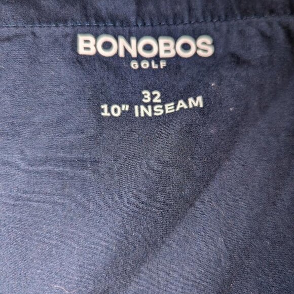 BONOBOS golf mens shorts blue size 32 10" inseam stretch performance - Picture 4 of 4